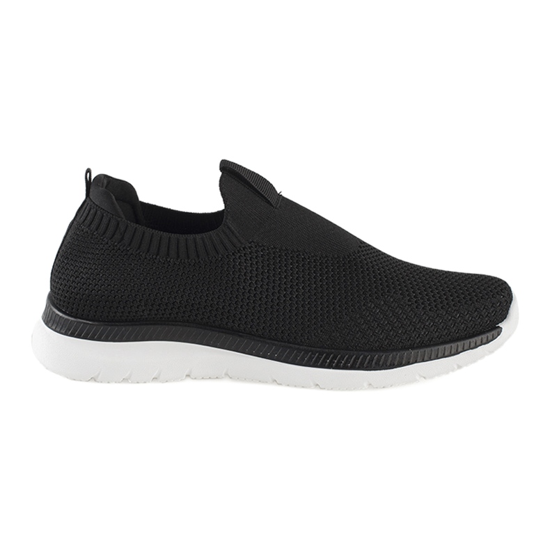 Schwarze Slip-On-Sportschuhe