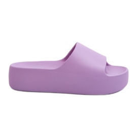 Lila Oreithano-Flip-Flops mit dicker Sohle für Damen