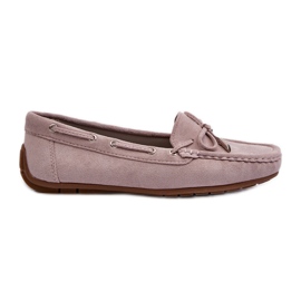Wildleder-Mokassins für Damen, Lila, Si Passione