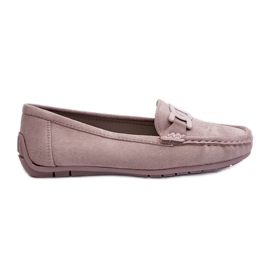 Damen Modische Wildleder Mokassins Lila Rabell