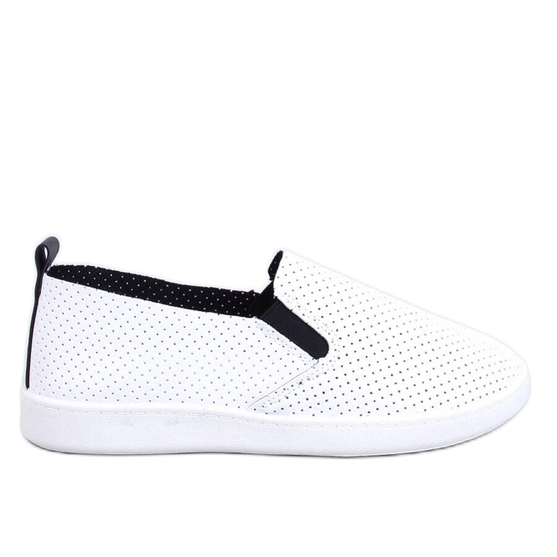 Jousse WEISS/SCHWARZ Slip-on-Sneaker weiß