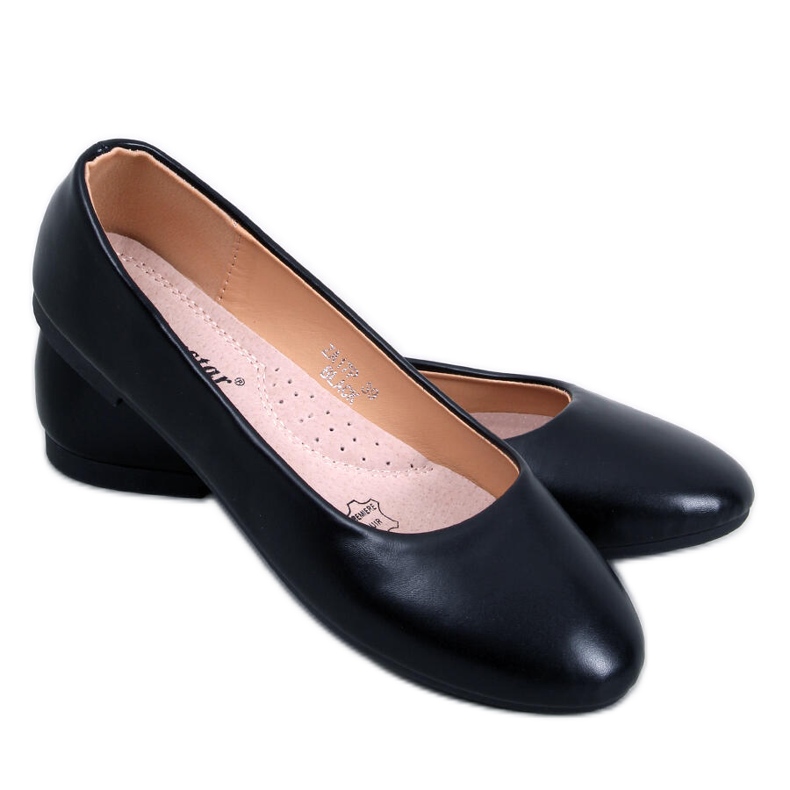 Ballerinas mit Lederinnensohle Tova Black schwarz