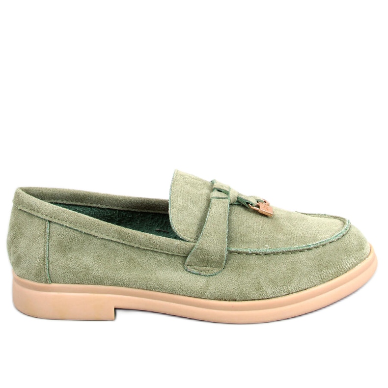 Wildleder-Loafer von Ottavia Green grün