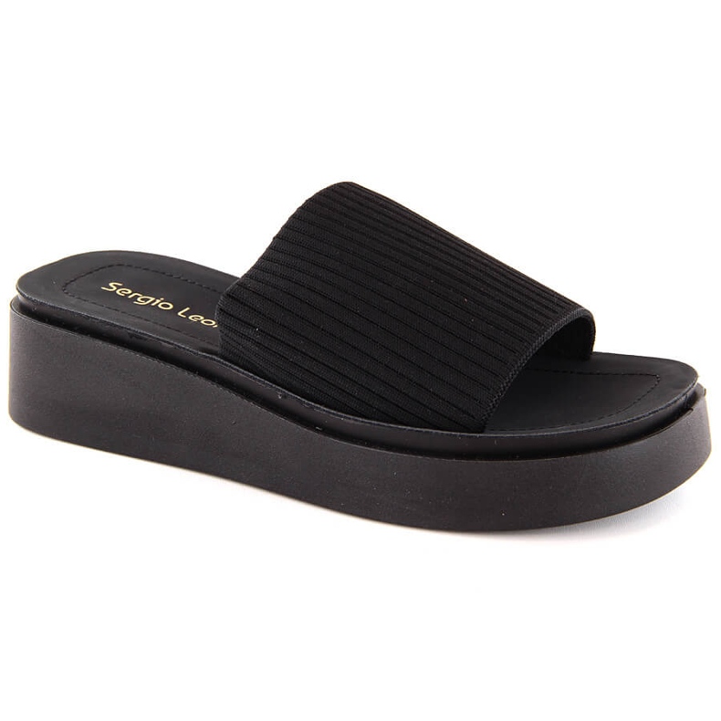 Schwarze Textil-Flip-Flops für Damen von Sergio Leone SK083H