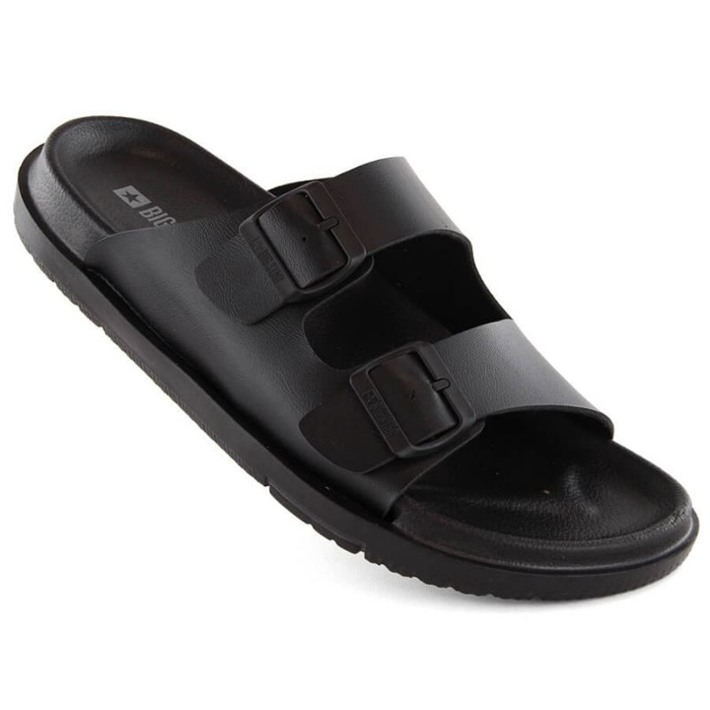 Big Star W INT2004A Schaumstoff-Flip-Flops mit Schnallen, schwarz