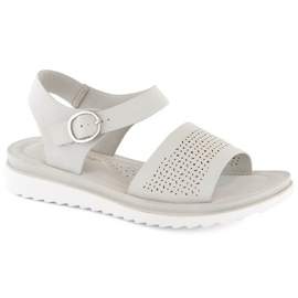 Sergio Leone W SK082H durchbrochene Sandalen, grau