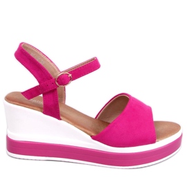Dirado Keilsandalen in Fuchsia rosa