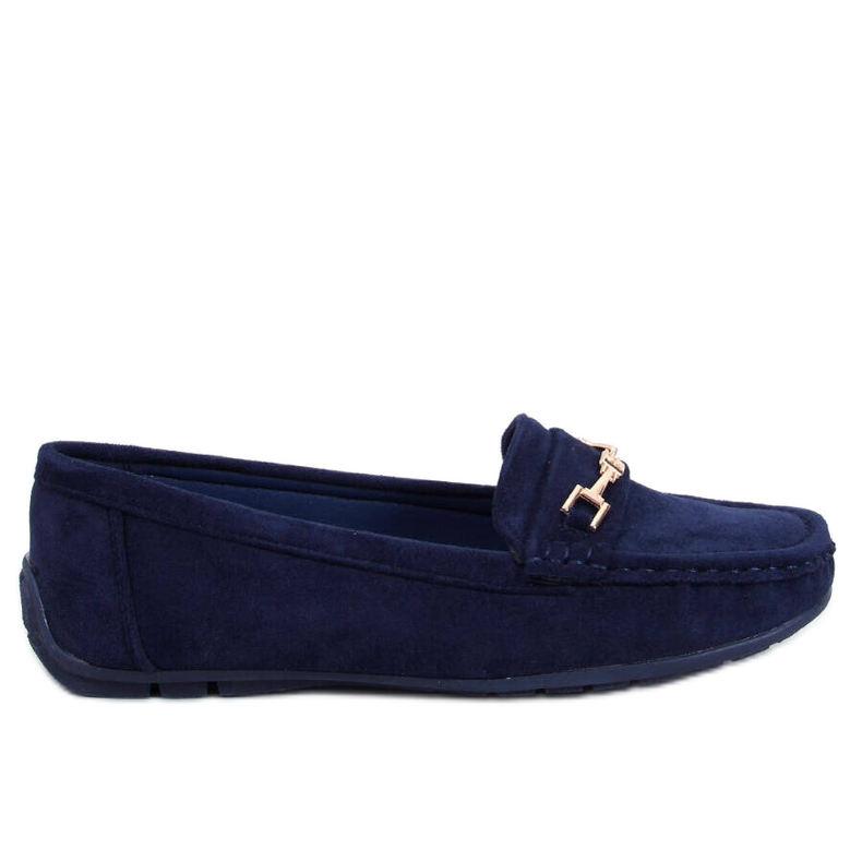 Wildleder-Mokassins für Damen in Sourd Navy blau