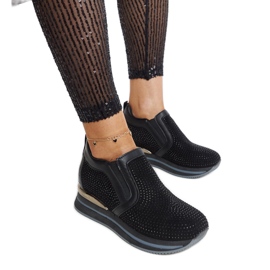 Schwarze Cadelaria-Sneaker mit Keilabsatz