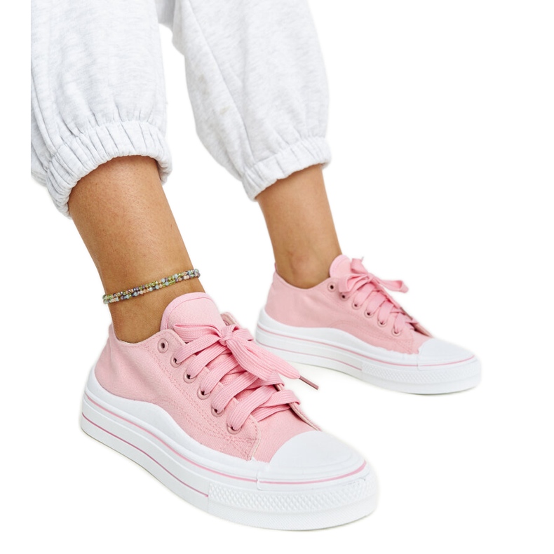 Rosa Anbarin-Plateau-Sneaker