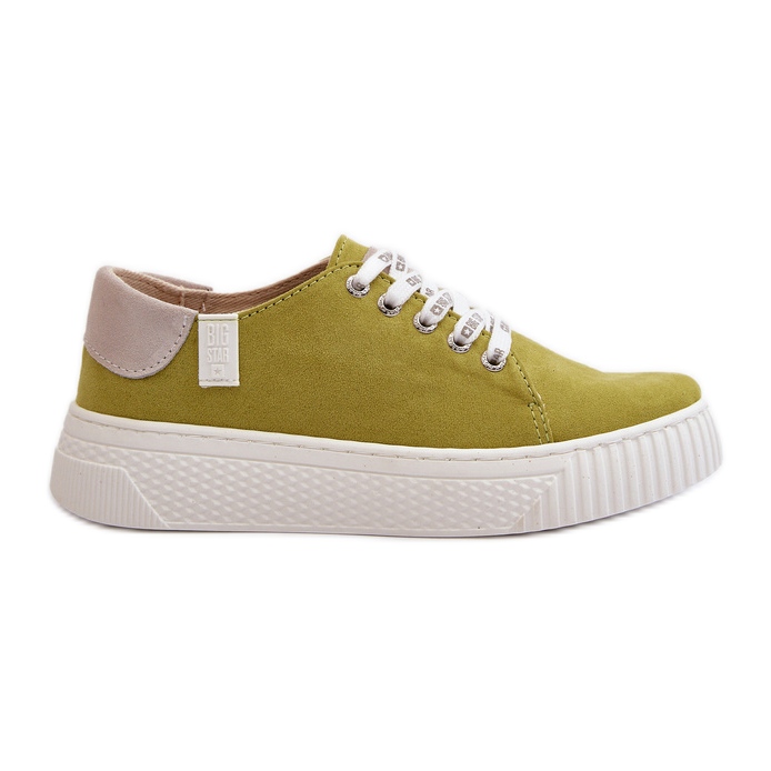 Damen-Sneaker Memory Foam System Big Star NN276003 Limette grün