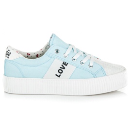 Kylie Love &amp; Peace-Turnschuhe blau