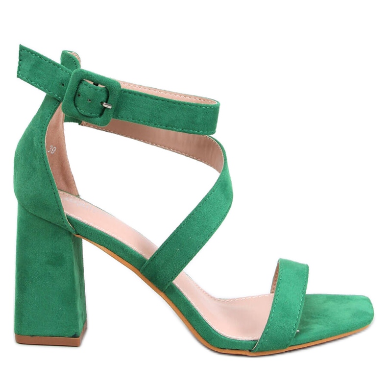 Savoy Green High-Heel-Sandalen grün