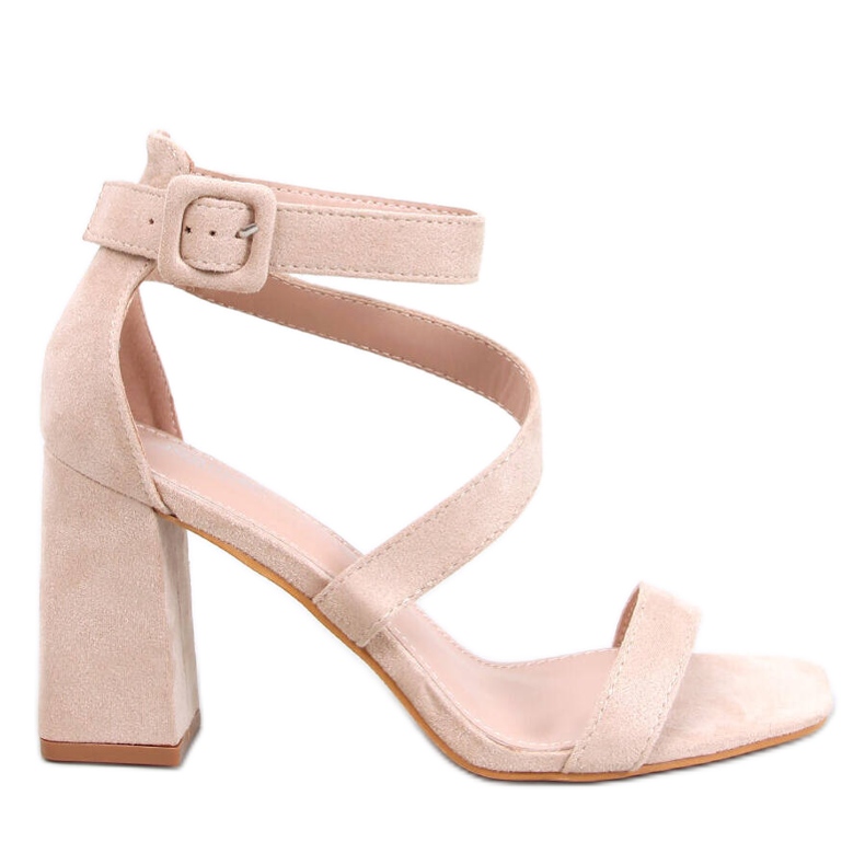 Savoy Beige High-Heel-Sandalen