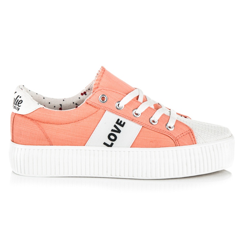 Kylie Love &amp; Peace-Turnschuhe orange