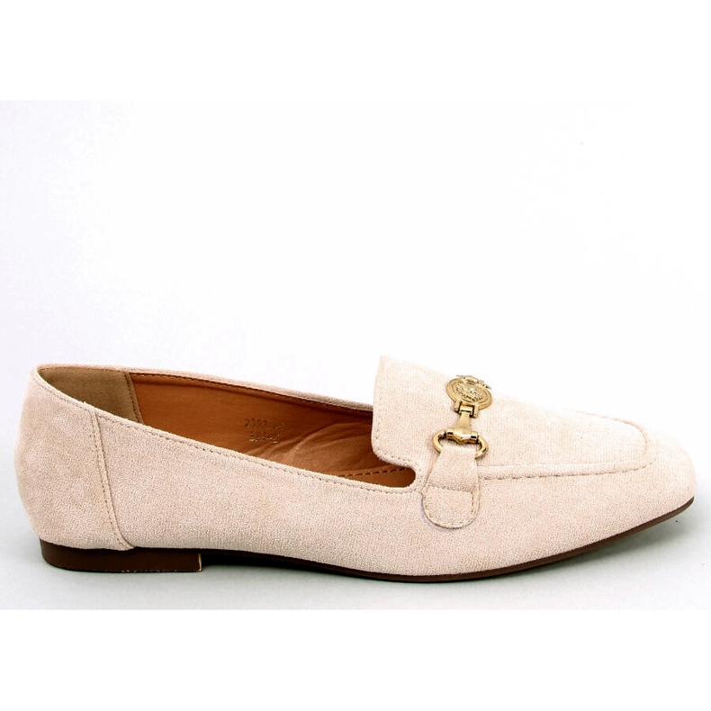 Rhona Beige Damen-Schnallenloafer