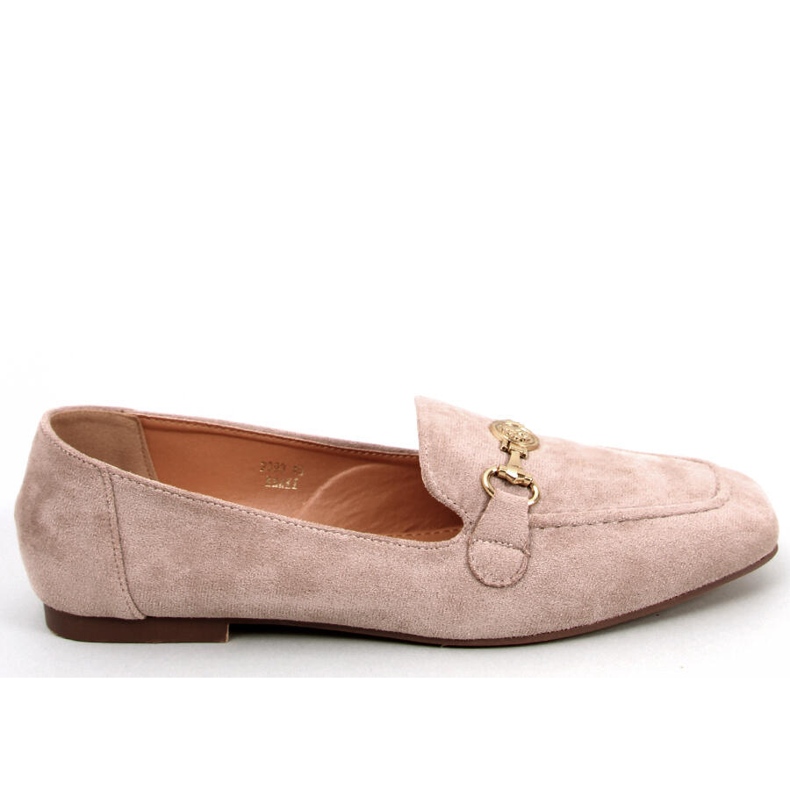 Rhona Khaki Damen-Schnallenloafer beige