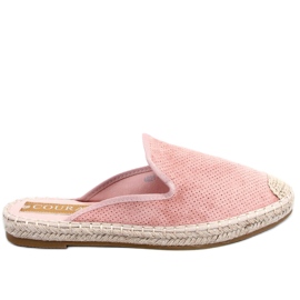 Carmen Pink Damen-Espadrilles-Hausschuhe rosa