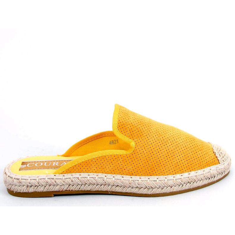 Carmen Gelbe Espadrilles Damenhausschuhe