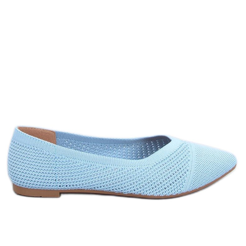 Durchbrochene Mandel-Ballerinas Sotty Blue blau