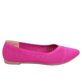 Durchbrochene Mandel-Ballerinas Sotty Fuchsia rosa