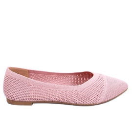 Durchbrochene Mandel-Ballerinas Sotty Pink rosa
