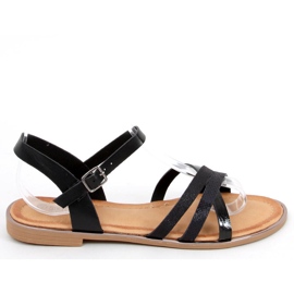 Celia Schwarze Damensandalen