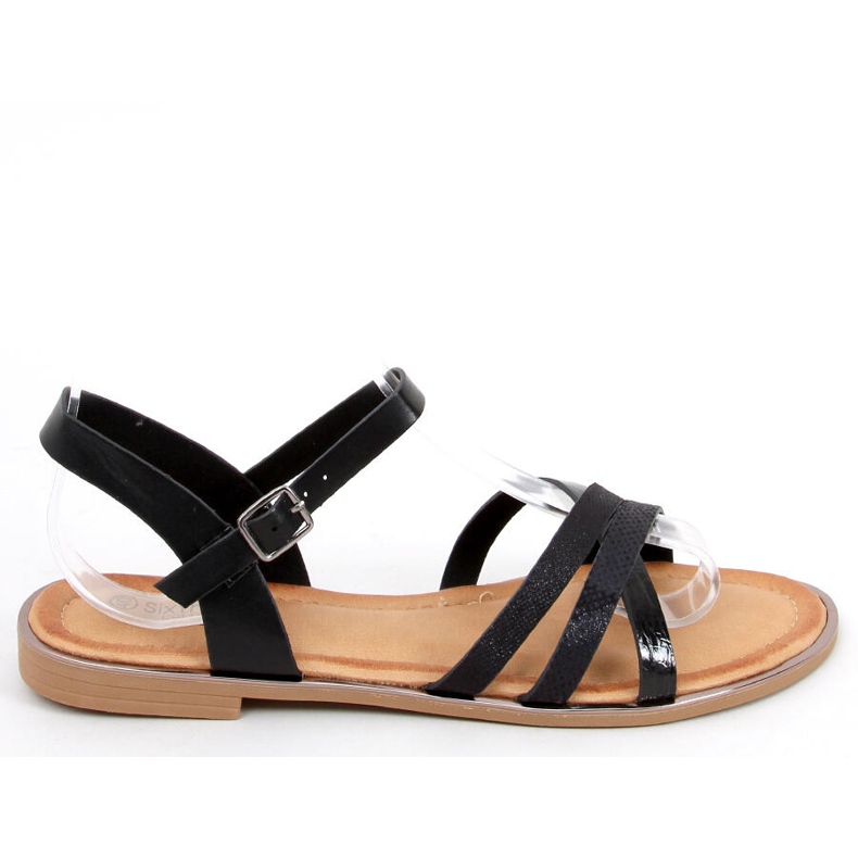 Celia Schwarze Damensandalen