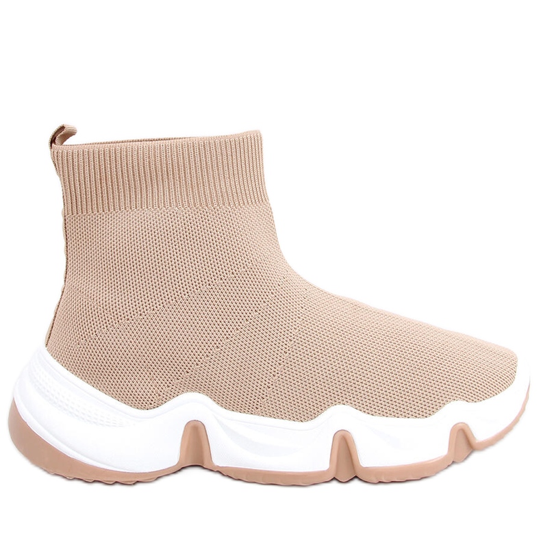 Nova Khaki Socken High-Top-Socken beige
