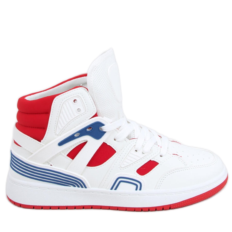 Pall White Red High-Top-Sneakers weiß