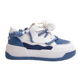 Damen-Plateau-Sneakers Blau Moariella