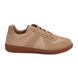 Niedrige Damen-Sneaker Beige Braidn
