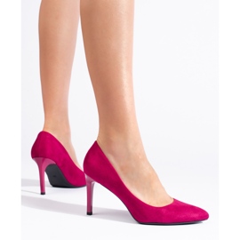 Sergio Leone Klassische fuchsiafarbene Damenpumps rosa