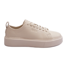 Leichte Damen-Sneaker Big Star NN274321 Memory Foam System Beige
