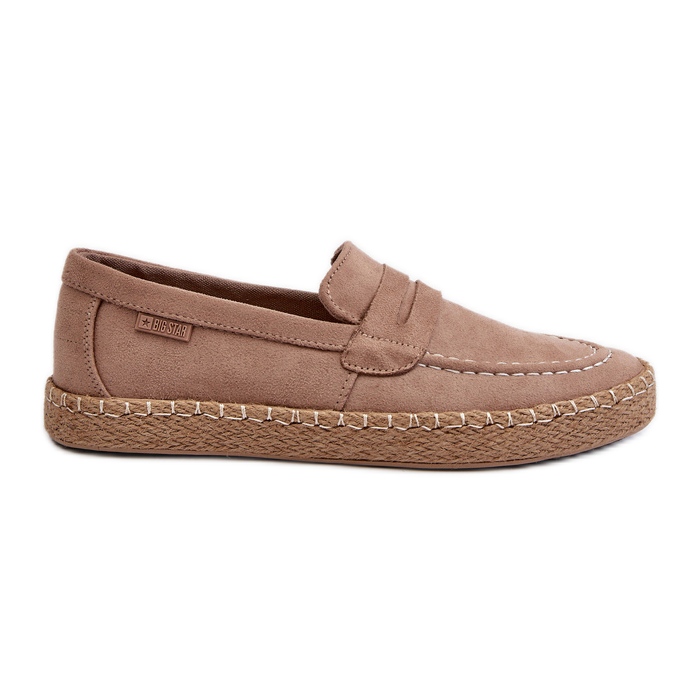 Herren-Espadrilles aus Öko-Wildleder Big Star NN174049 Beige braun