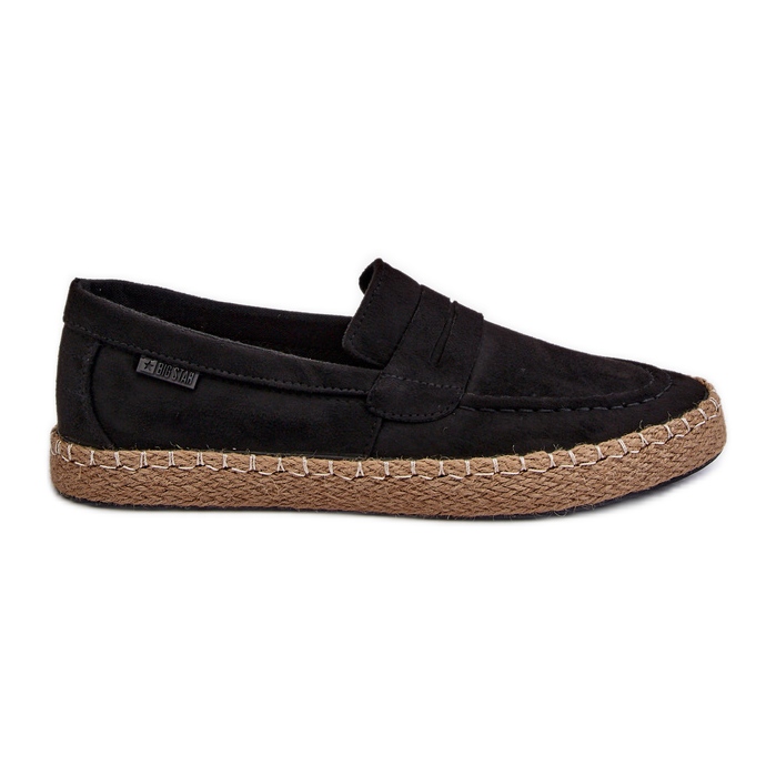 Herren-Espadrilles aus Öko-Wildleder Big Star NN174046 Schwarz