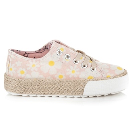 Kylie Sneakers Espadrilles In Gänseblümchen rosa