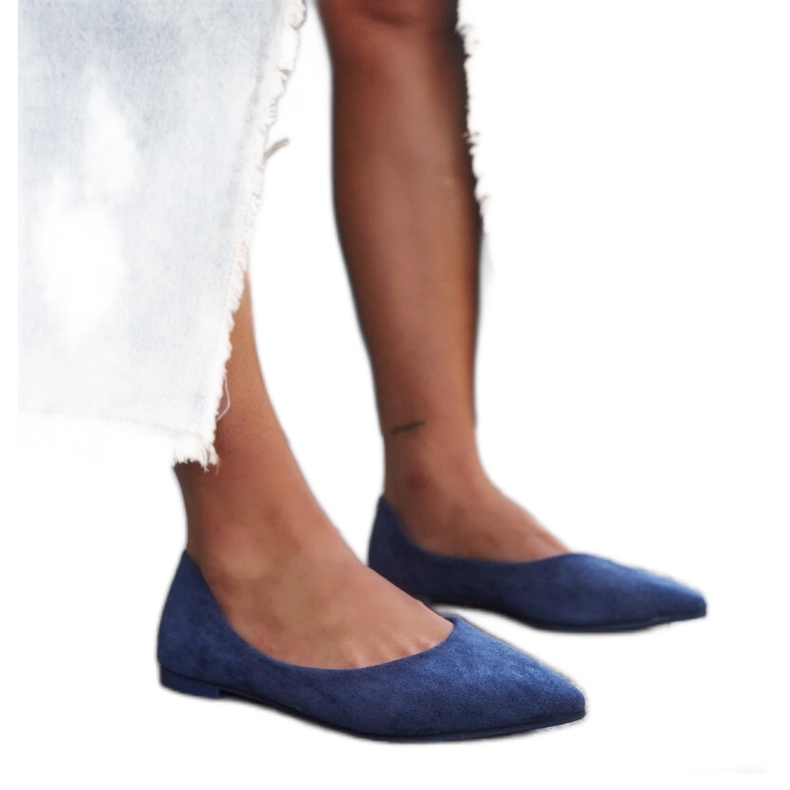 Mays spitze Ballerinas blau