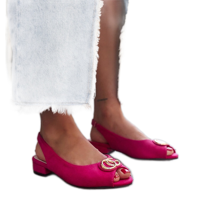 Warda-Sandalen mit Lederinnensohle rosa