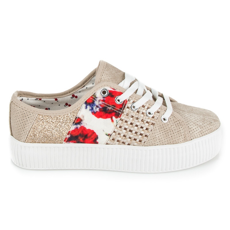 Kylie Damenturnschuhe auf der Plattform braun