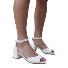 Sandalen mit hohem Absatz und Innensohle aus Sirin-Leder beige
