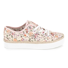 Kylie Espadrilles aus Spitze mit Blumen mehrfarbig