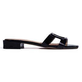 Klassisch schwarze, elegante Damen-Flip-Flops