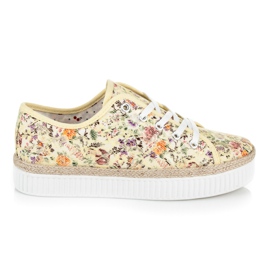 Kylie Espadrilles aus Spitze mit Blumen mehrfarbig