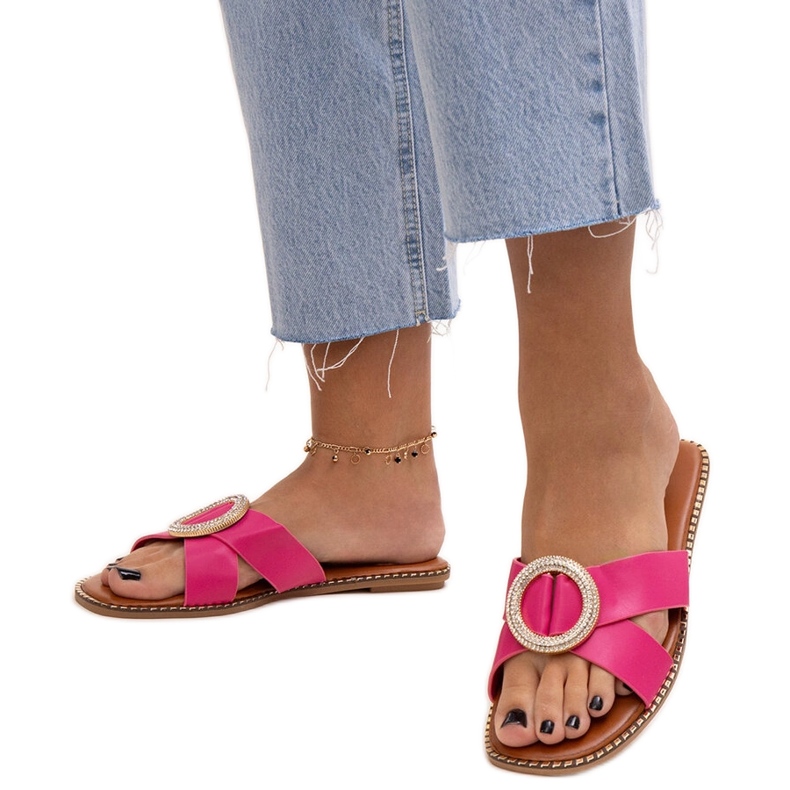 Kappen verziert mit einem Salimba-Zirkonverschluss rosa