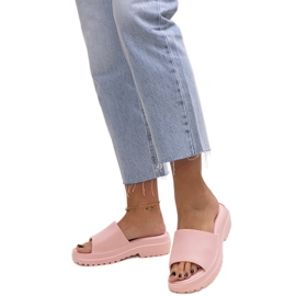 Rosa Flip-Flops mit dicker Sohle von Soiza