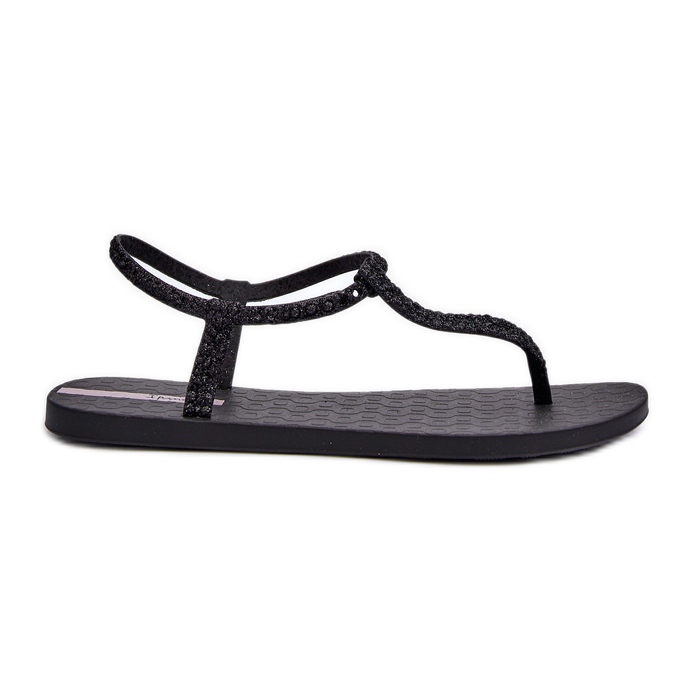 Damen-Flip-Flop-Sandalen mit Glitzer 26914 Ipanema Class Brilha Fem Schwarz