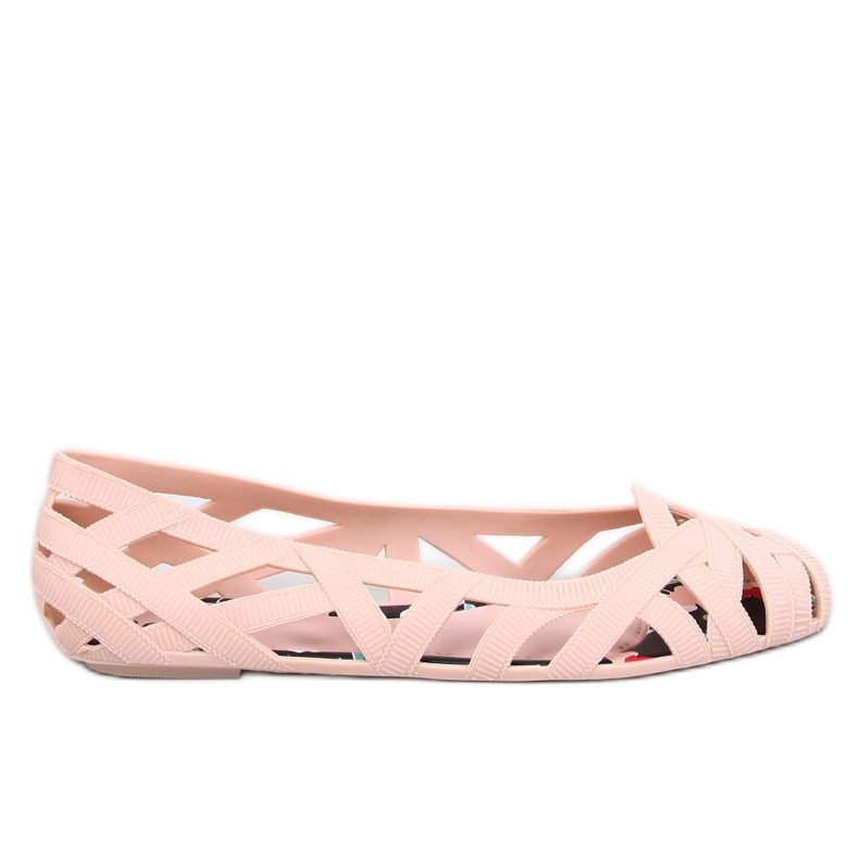 Meliski Chassa Nude durchbrochene Ballerinas beige