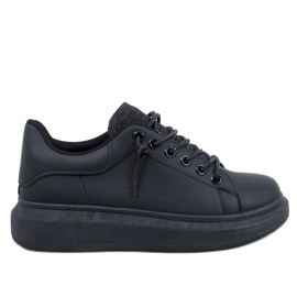 Brans All Black Keilsneaker schwarz
