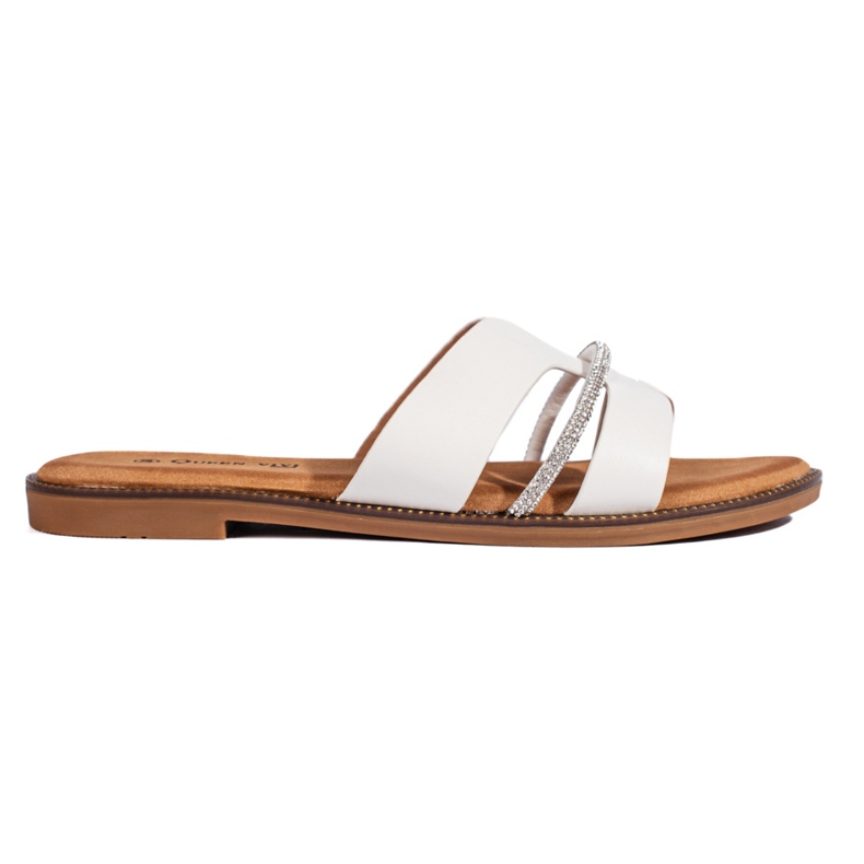 Elegante weiße Damen-Flip-Flops